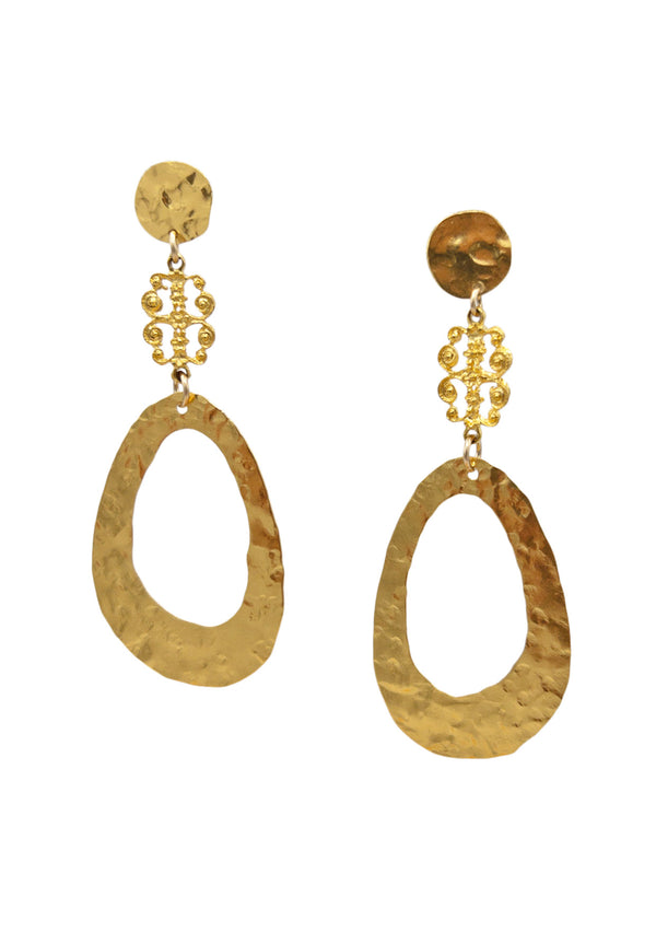 Buy Gaia tree Set of 3 Gold-Plated Stone-Studded Drop Earrings | Gold-Toned  Color Women | AJIO LUXE